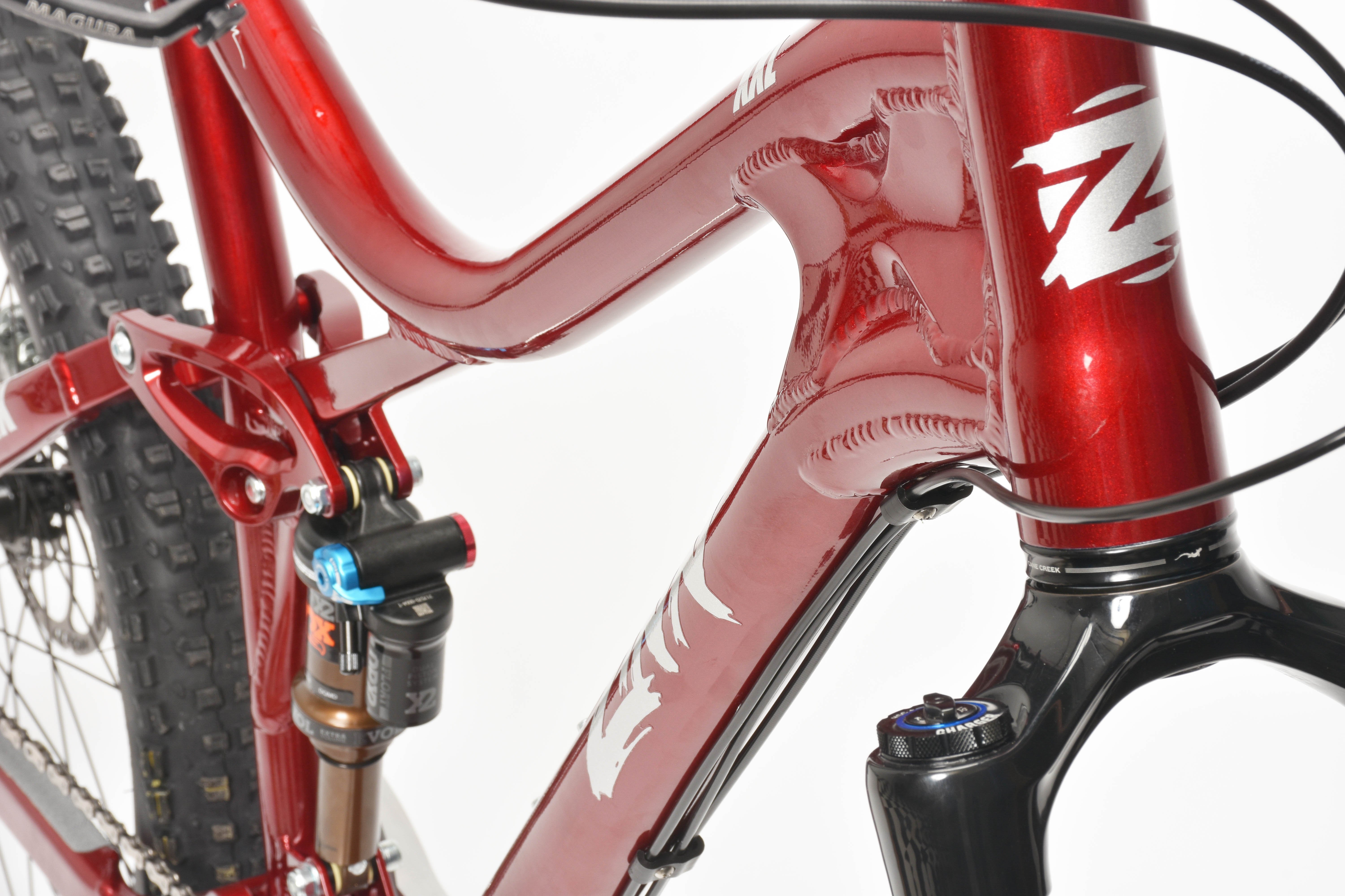 BIG full suspension red head tube